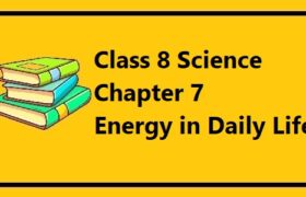 MOECDC Class 8 Energy in Daily Life