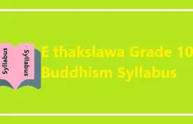 E thakslawa Grade 10 Buddhism Syllabus