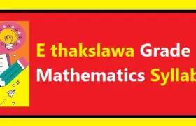 E thakslawa Grade 6 Mathematics Syllabus