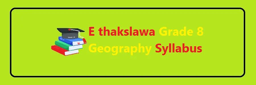 E thakslawa Grade 8 Geography Syllabus