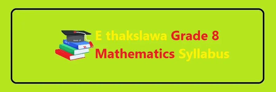 E thakslawa Grade 8 Mathematics Syllabus