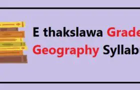 E thakslawa Grade 9 Geography Syllabus